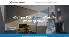Desktop Screenshot of hojbjergvvsservice.dk